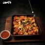 بشقاب داغ ژامبون